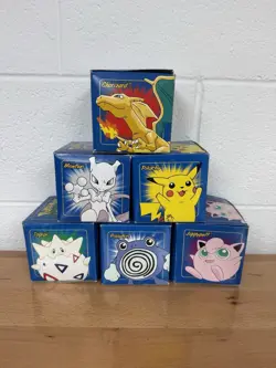 1999 Burger King POKEMON 23k Gold Cards Complete SEALED Set Of 6 BLUE 1ST SERIES - Image 1