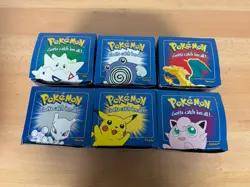 1999 Burger King POKEMON 23k Gold Cards Complete SEALED Set Of 6 BLUE 1ST SERIES - Image 2