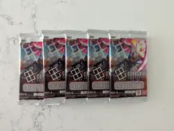 5 Newtype Rising Gundam Card Game Blister Pack Boosters GD01 5 pack - Image 1