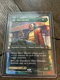 Miles Morales 0200 (Borderless) Marvels Spider-Man Magic the Gathering MtG - Image 1