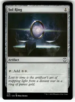 MAGIC: THE GATHERING SOL RING 379 UNCOMMON COMMANDER: STREETS OF NEW CAPENNA NM - Image 1