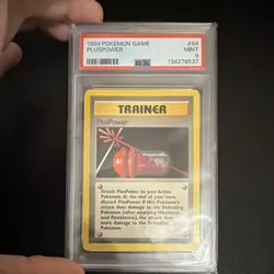 Pokemon PlusPower Trainer Base Set 1999 Uncommon Regular 084/102 PSA 9 - Image 1