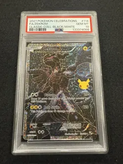 Pokemon Zekrom 114/114 from Celebrations Classic Collection in a PSA 10 !! - Image 1