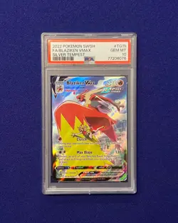 PSA 10 Blaziken Vmax #TG15 SWSH Silver Tempest 2022 Pokemon GEM MINT - Image 1