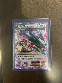 Pokemon TCG Mega Rayquaza EX Card - Emerald Break Attack - Image 1