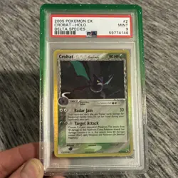 Pokemon Crobat EX Delta Species Holo Rare 2/113 PSA 9 2005 English - Image 1