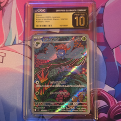 Pokemon Gloom CGC Pristine 10 Sv3 Ruler of the Black Flame AR Holo 109/108 JP - Image 1