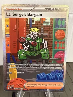 Pokemon TCG : Mega Evolution Lt. Surge's Bargain 185/132 - SIR - Image 1