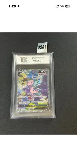 Pokemon Chinese Sword&Shield CS4bC-138/132 Holo Mew SR V Full AGrade 10 - Image 1