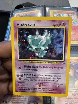 Pokemon Misdreavus ~ DOUBLE HOLO ERROR CARD ~ Neo Revelation 11/64 ~ LP - Image 4
