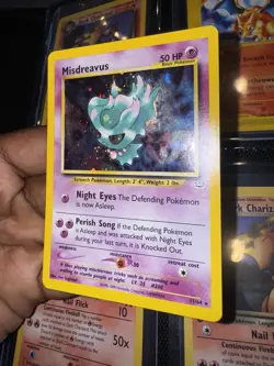 Pokemon Misdreavus ~ DOUBLE HOLO ERROR CARD ~ Neo Revelation 11/64 ~ LP - Image 5