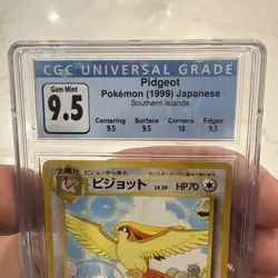 CGC 9.5 GEM MINT Pidgeot 2001 Southern Islands 2/18 Pokemon Card psa - Cracked** - Image 2