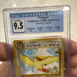 CGC 9.5 GEM MINT Pidgeot 2001 Southern Islands 2/18 Pokemon Card psa - Cracked** - Image 3