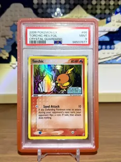 2006 POKEMON EX CRYSTAL GUARDIANS #66 TORCHIC-REVERSE FOIL PSA 9 💥LOW POP💥 - Image 1