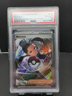 Pokemon 2024 Paldean Fates NEMONA Special Illustration Rare #238 PSA 10 Gem Mint - Image 1