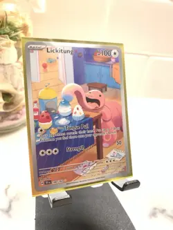 2024 Pokemon TEF EN-Temporal Forces Illustration Rare 180/162 Lickitung Mint MT - Image 1