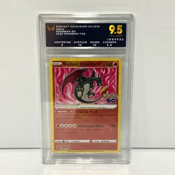 ARK Graded 9.5 - Holo - Radiant Charizard 011/078 - Pokemon GO TCG - Image 1