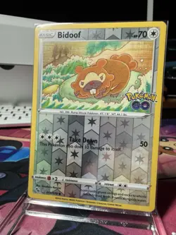 Pokemon TCG Pokemon GO Bidoof (Peelable Ditto) #059/078 SHIPS FAST! - Image 2