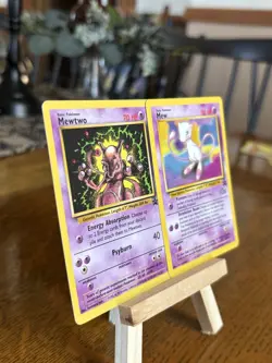 Pokemon 2000 Mew Mewtwo Black Star Promo Vintage - Image 3