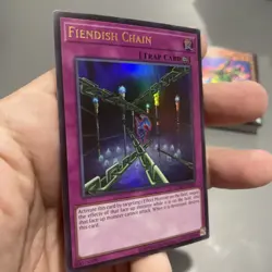 Fiendish Chain LCKC-EN095 Unlimited Ultra Rare Near Mint +Bonus FREE SHIPPING! - Image 2