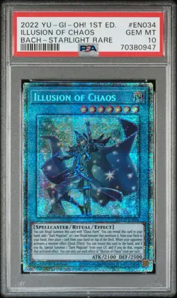 Yu-Gi-Oh! Illusion Of Chaos Starlight RARE BACH EN034 PSA 10 GEM MINT - Image 1