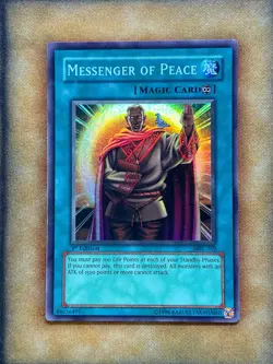 Yugioh Messenger of Peace MRL-102 Super Rare 1st Ed LP - Image 1