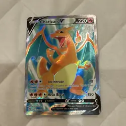Pokemon TCG Charizard V Holo V Rule Basic English Card 1 - Image 1