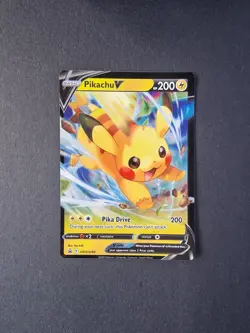 SWSH285 Pikachu V Sword & Shield Black Star Promo Pokemon Trading Card Game TCG - Image 1