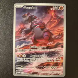 Pokemon TCG Sv04: Paradox Rift Groudon Holo Illustration Card 199/182 - Image 1