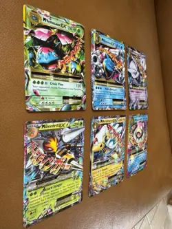 Lot of 6x Mega EX Holo Pokemon Cards - NM - Mewtwo, Blastoise, Venusaur + More - Image 2