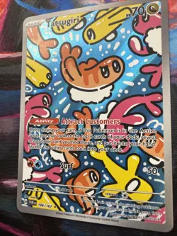 Pokemon TCG Tatsugiri Twilight Masquerade Illustration Rare Card 186/167 NM - Image 3
