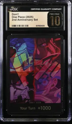 CGC 10 Pristine - DON!! Card Four Emperors One Piece 2nd Anniversary Set - Image 1