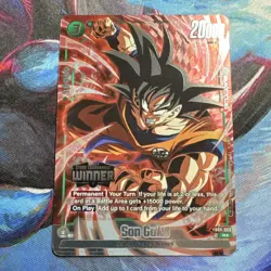 Dragon Ball Super Son Goku FB05-053 Store Tournament Winner SR*Foil Promo Card - Image 1