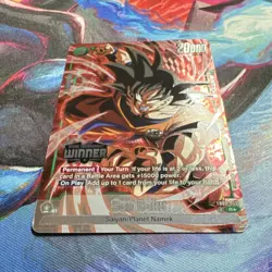 Dragon Ball Super Son Goku FB05-053 Store Tournament Winner SR*Foil Promo Card - Image 3
