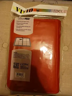Ultra Pro Vivid 4-Pocket Zippered Pro Binder Red, Holds 160 Cards - Image 2