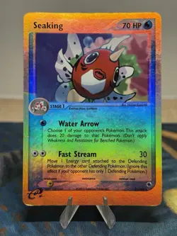 Seaking 21/109 Reverse Holo Rare EX Ruby & Sapphire Pokemon Card 2003 MP - Image 1
