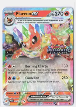 Flareon ex - (Prismatic Evolutions Stamp) Holo Miscellaneous Cards & Products 01 - Image 1