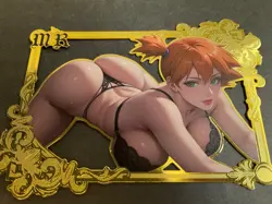 Goddess Story Gold METAL Card - Serial Number #/200! Anime Waifu Misty Bikini - Image 3