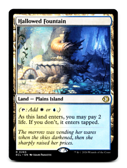 Hallowed Fountain [Lorwyn Eclipsed] Magic MTG ECL 0265 - Shock Land ⚪💧 - Image 3