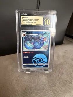 Pokemon Vaporeon Gem Pack Vol.2 Reverse Holo Pristine 10 Lot of 2 - Image 3