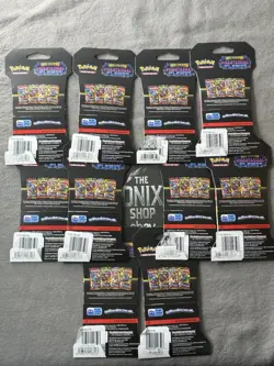 Pokemon Scarlet Violet Phantasmal Flames Sleeved Booster Pack Sealed - 10 Pack - Image 2