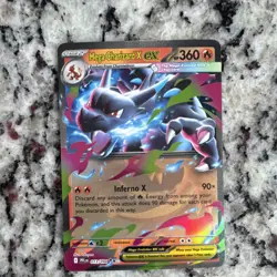 Pokemon Mega Charizard X EX 013/094 Me02: Phantasmal Flames Holo 360 HP - Image 1