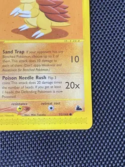 Pokemon Card - Sandslash Skyridge 93/144 Common LP/NM - Image 4