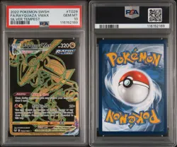 PSA 10 Rayquaza VMAX Silver Tempest TG29/TG30 Gold Full Art Pokemon Card - Image 3
