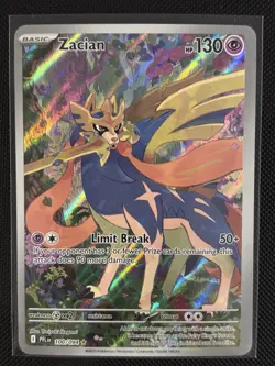 Zacian Illustration Rare Phantasmal Flames Pokemon Card 100/094 NM - Image 1