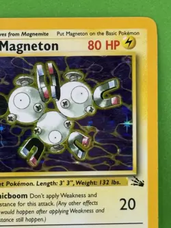 Magneton 11/62 - MP+ - Pokemon Fossil - Holo Rare - Image 2