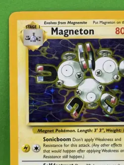 Magneton 11/62 - MP+ - Pokemon Fossil - Holo Rare - Image 5
