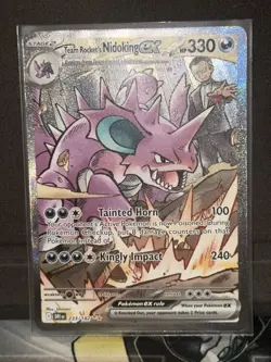 Pokemon Team Rocket’s Nidoking ex SIR 233/182 From Destined Rivals NM - Image 1