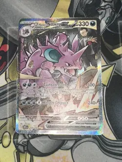 Pokemon Team Rocket’s Nidoking ex SIR 233/182 From Destined Rivals NM - Image 3