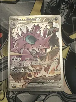 Pokemon Team Rocket’s Nidoking ex SIR 233/182 From Destined Rivals NM - Image 4